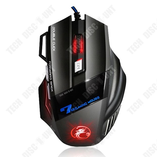 Souris Gaming - Teknologiatarjous - TD 7 Nappia - LED-taustavalaistus - Ergonominen - Langallinen