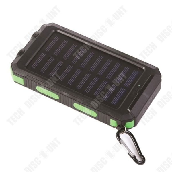 TD® 20000mAh Aurinkokäyttöinen Ulkoinen Akun Lataaja 2-Port USB Dual LED Lamppu Latauslaitteille kannettava akku