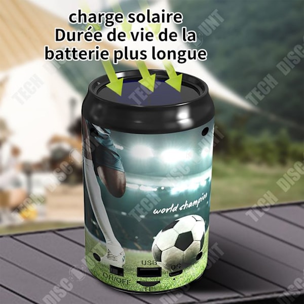 Bluetooth-högtalare - TECH DISCOUNT - Mini Högtalare - 1200mAh - Belysning - Bärbar