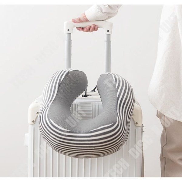 TD® U-formad kudde, Memory Foam, resekudde, nackkudde, nackkudde för bil och flygplan