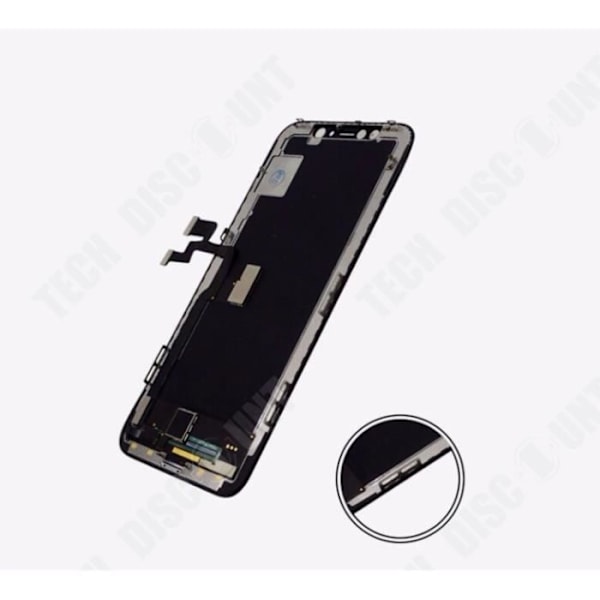 TD® 5,8'' Näyttö Apple iPhone XS LCD + Retina LCD Kosketusnäyttö Valmiiksi Kootulla Runko – Musta