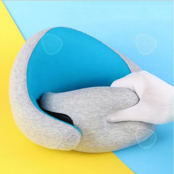 CONFO® Memory Foam U-formad kudde kan lagra U-formad kudde Magnetisk tyg resekudde