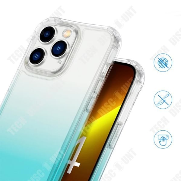 TD® Silikonfodral för iphone14 telefon Hög skyddsnivå Frostat gradient AI fallskydd