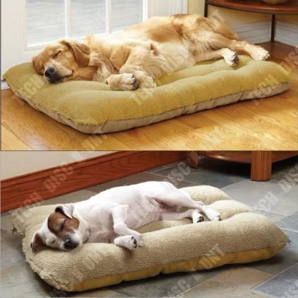 TD® Four Seasons Pet Supplies Avtagbar och tvättbar Lamm Fleece Pet Bed 100 x 65 x 15 cm