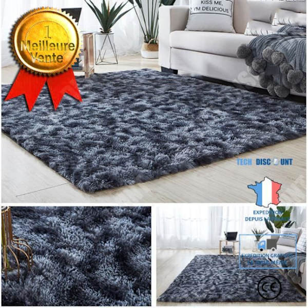 TD® Tie-Dye Silk Wool Golvmatta för vardagsrum och sovrum