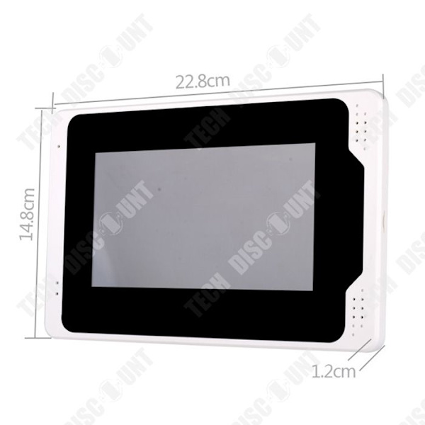 TD® Sonnette 7 tommer graffiti WIFI visuel HD 1080P bevægelsessensor besked sprog intercom visuel