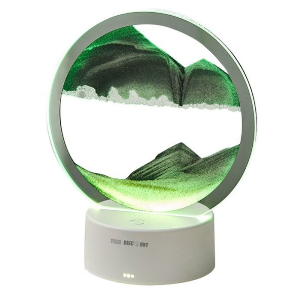 Lampe - TD® - Sables mouvants - 16x9.5x19cm - Lys i syv farver - Stemning i soveværelset Röd, grön, blågrön, blå, violett