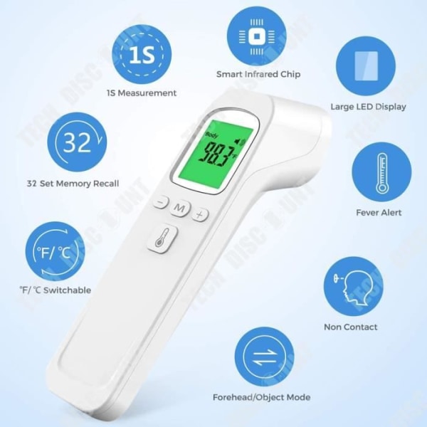 TD® Infrarød termometer uden kontakt bærbart termometer pistoltype termometer pande termometer