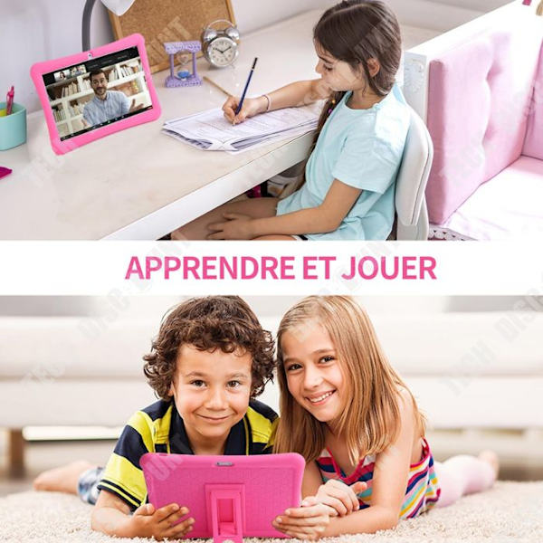 TD Børnetablet 10 tommer 6000mAh med 32GB ROM 1280 x 800P tablet til børn med forudinstallerede apps for forældre kontrol