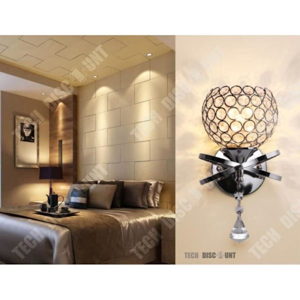 TD® Vägglampa vardagsrum kontor sovrum dekoration ljus E27 LED kristall hall belysning design skönhet lysa upp hem utomhus