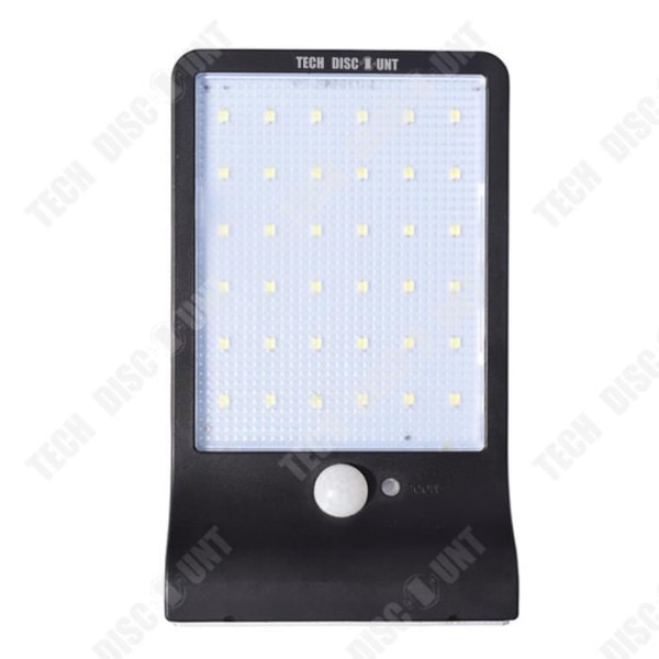TD® Solcellelampe 36 LED med digital bevægelsessensor LED/sollys have/automatisk udendørs belysning - Sort