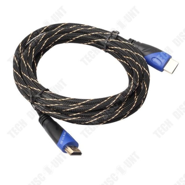 TD® Lyd- og videokabel netværk HDMI blå og sort HD konverteringskabel til tilslutning af TV computer data 3D