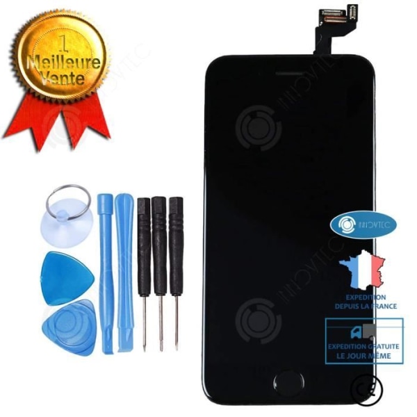 I® iphone 7 plus skärm svart med knapp Svart LCD-pekskärm för iPhone 7plus 7plus LCD-skärmmontering