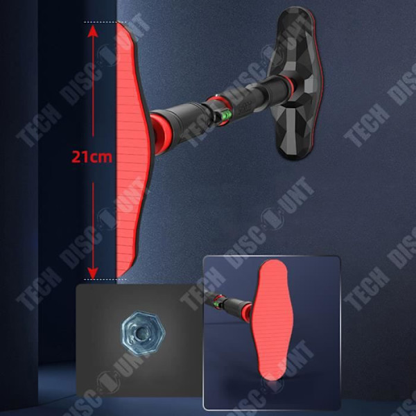 TD® Hemdörr Horisontell Stång Inomhus Hem Träningsutrustning Punch Free Hanging Bar Unipol Traction