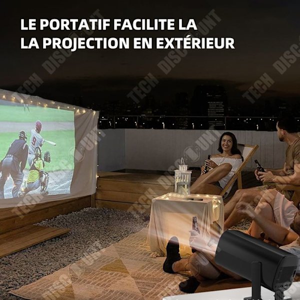 TD Projektori 1280 x 720P WiFi 5G 360 asteen kuvankäännös mini kannettava projektori automaattinen keystone älykäs videotykki