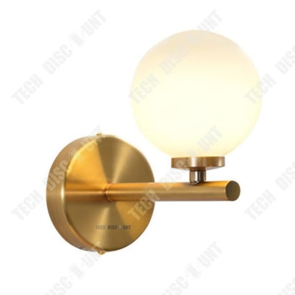 TD® Globe Wall Lamp Warm Light Anti-korrosion och rostskydd Ögonskydd mot mjukt ljus Dekorativ vägglampa