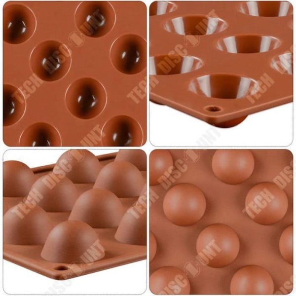 TD® Half Ball Sphere Cake Silikonform Muffins Chokladkakor Bakform Dekor 24/ Enkel att rengöra