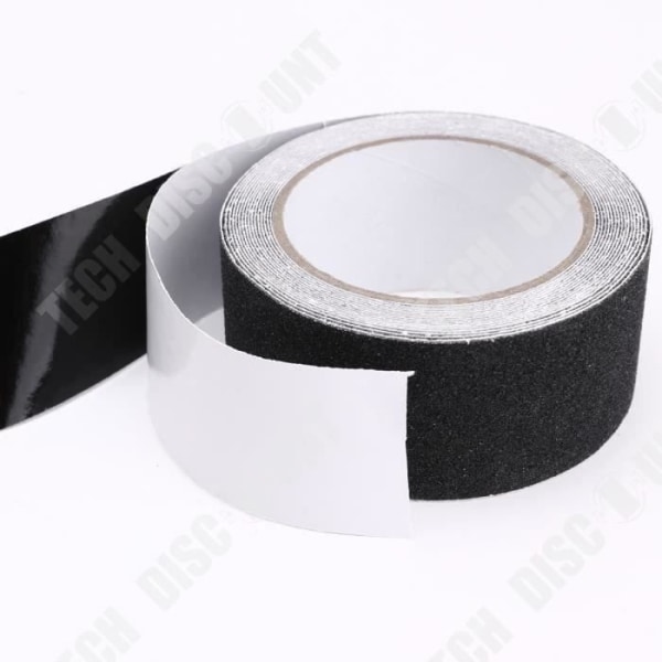 TD® Anti-Slip Tejp 10m/ Svart självhäftande säkerhetstejp/ Självhäftande badrumstejp/ Halkhäftande tejp
