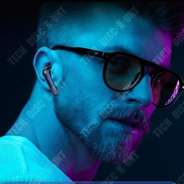 TD® Trådlösa in-ear hörlurar Bluetooth 5.0 Intelligent brusreducering Lång batteritid HD digital skärm