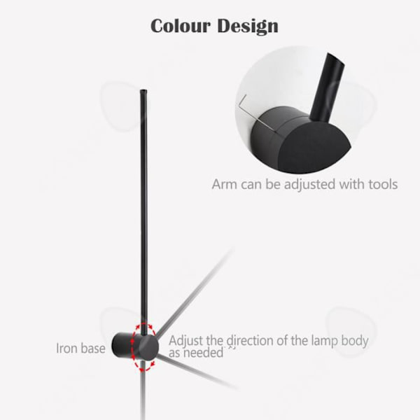 CONFO® Spejl foran LED-båndlys stue moderne minimalistisk kreativ nordisk linje lampe sengelampe