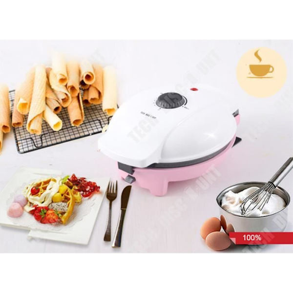 Gauffrättare - TD® - Professionell - 800W - Multifunktion - Bakelit Rosa