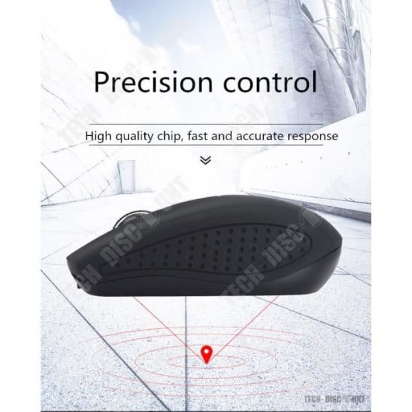 TD® Optisk trådlös Bluetooth Gamer Mouse Fotoelektrisk Tyst Ergonomisk grå kontorsspelmus med batterier