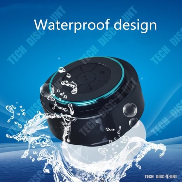 TD® Högtalare högtalare sugkopp ljud Bluetooth mobiltelefon dator mini badrum bärbar vattentät praktisk enhet
