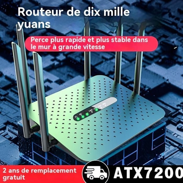 Wifi-router - TD - 5G 1200m - Dobbeltbånd - Indbygget firewall - 1000 Mbps