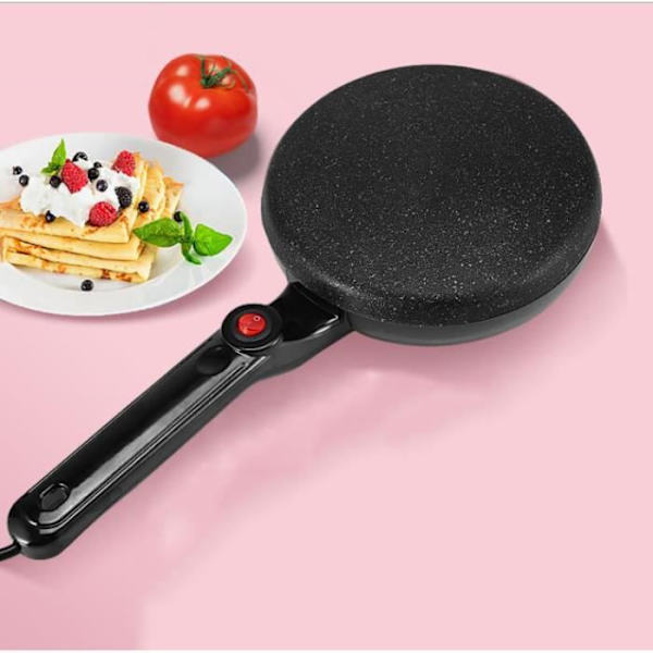 TD® Elektrisk Crêpière 800 W Multifunktionel Crêpesmaskine paella pizza bærbar hjemme