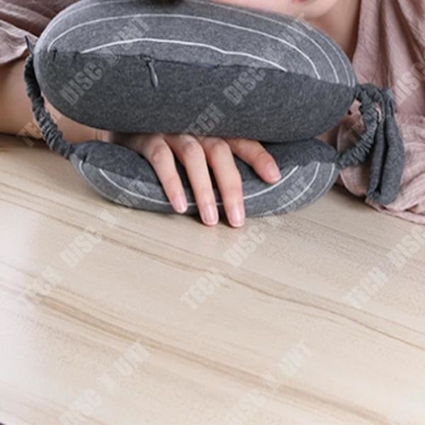 TD® 100 % bomull Jersey multifunktions ögonmask U-formad kudde Reseögonmask kudde två e