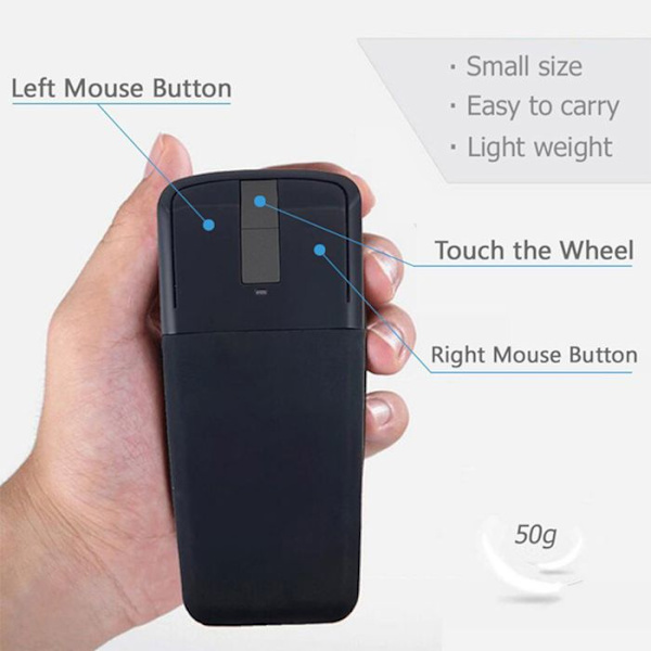 Bluetooth-mus - TD® - Fleksibel - Stille - Ergonomisk - 1200 dpi