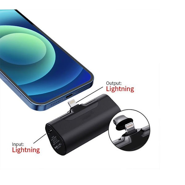 mini kapseli mobiili virta TD® 4500mAh Sopii iPhonelle Langaton ulkoakku, helppo kantaa