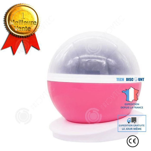 INN Cool roter natlampe stjernehimmel projektion enhjørninge barn baby søvn romantisk LED lampe (Rosa)
