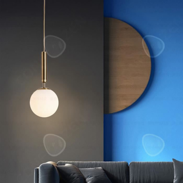 CONFO® Liten modern minimalistisk nordisk ljuskrona i glas INS sovrum sängbord bardisk matsal