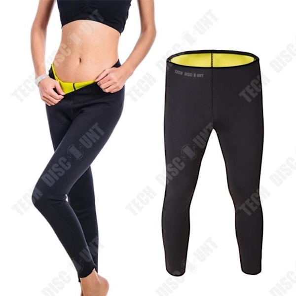 TD® Sports träningsbyxor svett löpning fitness yoga byxor body shaper byxor självuppvärmande byxor Svart XL