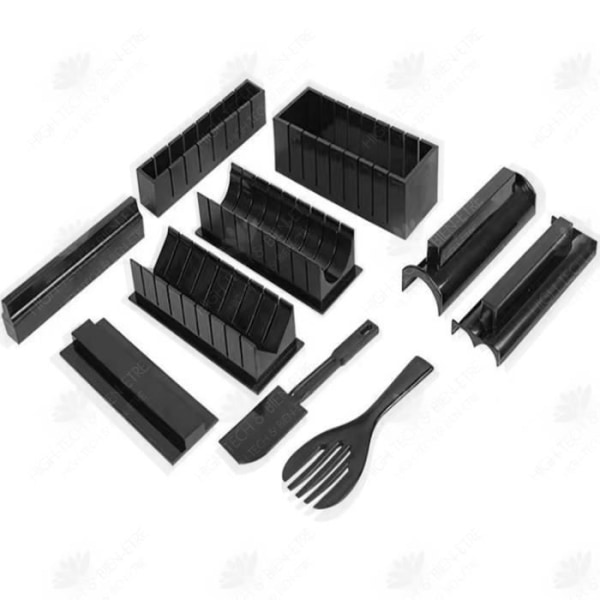 HTBE® 10-delad uppsättning av sushimaskin sushimaskin i ett stycke tångrisverktyg som bildar sus-risbollsform