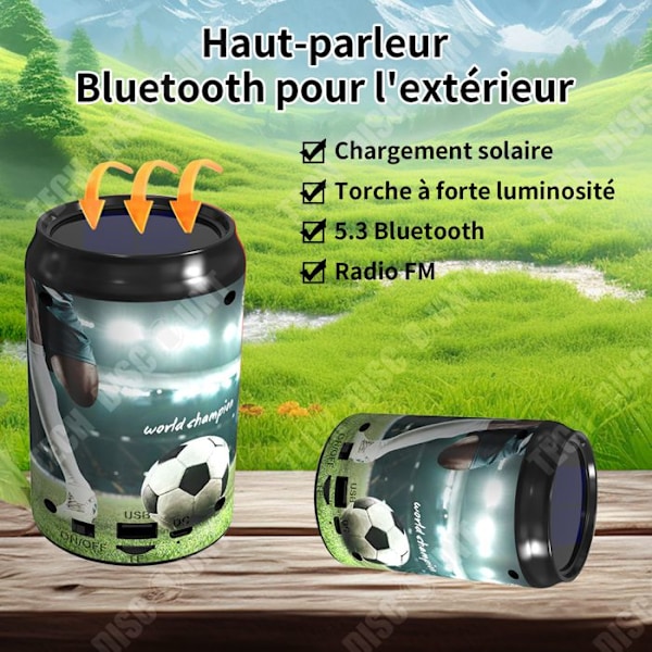 Bluetooth-högtalare - TECH DISCOUNT - Mini Högtalare - 1200mAh - Belysning - Bärbar