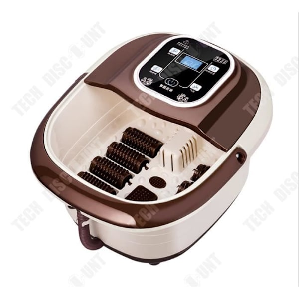 TD Digital Smart Fodmassageapparat med LCD / Afslappende fodbad / Beroligende eksfolierende spa massager med varme 220 V julegave