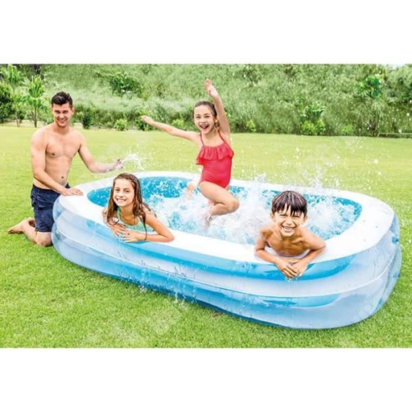 TD® INTEX Familie oppustelig rektangulær pool - 2,62x1,75x0,56m