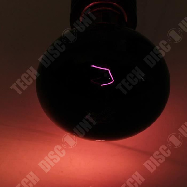 TD® E27 100W Infrarød Varme Lampe UVA Terrarium Vivarium Reptil Varme Sort