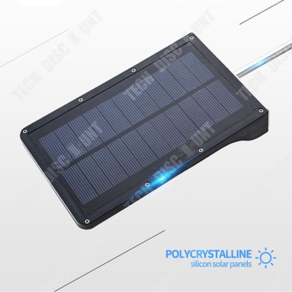 TD® Solcellelampe 36 LED med digital bevægelsessensor LED/sollys have/automatisk udendørs belysning - Sort