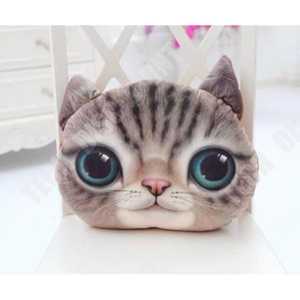TD® Rolig 3D Cat Print Kudde Kudde Kreativ Söt Fylld Docka Present Heminredning 239103211