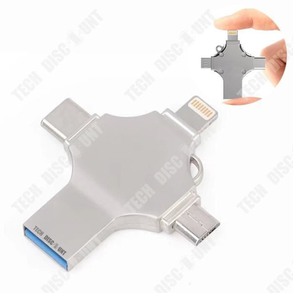 Bärbar dator mobiltelefon disk U mobiltelefon 4-i-1 typ-c multifunktion hög hastighet 3.0 minne 64G