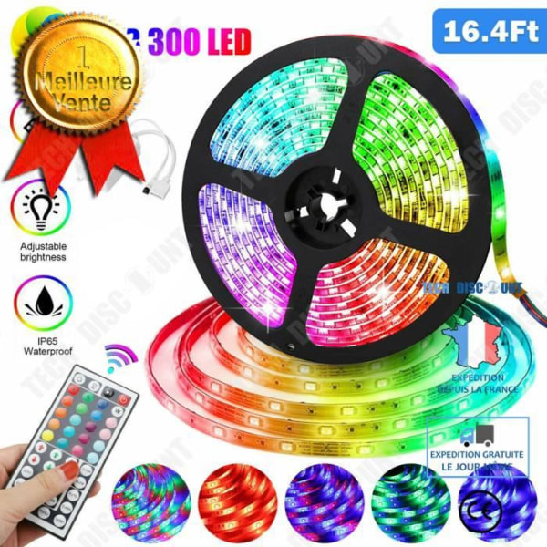 TD® LED Ribbon 5m Intelligent Light Strip 5050 Multicolor Fjärrkontroll byte Synkronisera Rytm Musik Led Ribbon Bröllop F