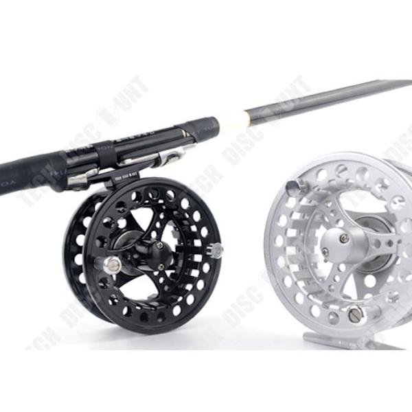 TD® Fluefiskeri hjul spiralkrog stang diameter hjul aluminiumlegering fluefisk let hurtig vand spinning hjul