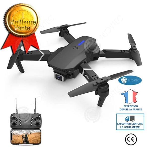 INN® Aerial Photography Drone 4K HD Aerial Photography Dubbelkamera Svart Drönare Fjärrkontroll Flygplan Flygplan e5251 + 2 batt drönare