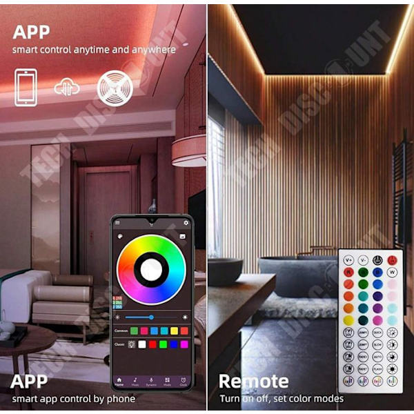 TD® TV Bakgrund Ambient Light 5V USB 5050RGB 12D Självhäftande LED-ljusremsa Ljusremsa 2 meter