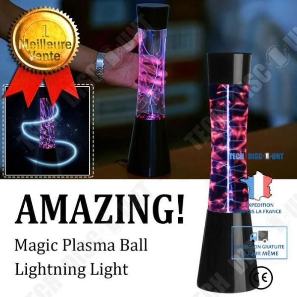 TD® Touch sensor lampa svart ABS optisk effekt neon gas skapa med plasma neon lampa inredning el följ finger