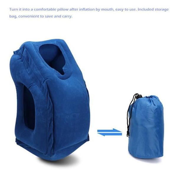 Rejsepude med luft - Air Voyage - 30x35x55cm - Økologisk PVC - Komfortabel - Unisex