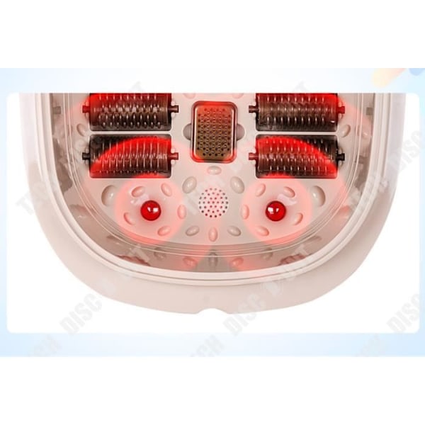 TD Digital Smart Fodmassageapparat med LCD / Afslappende fodbad / Beroligende eksfolierende spa massager med varme 220 V julegave